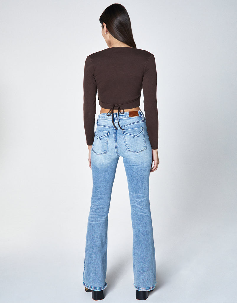 JAN Mid-Rise Slim Flare in Oasis – Unpublished Collection