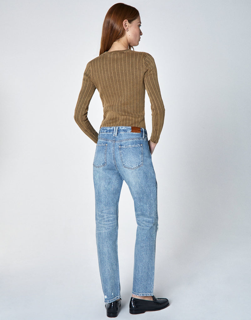 WILLA High-Rise Mom Fit Straight Leg in Rogue – Unpublished