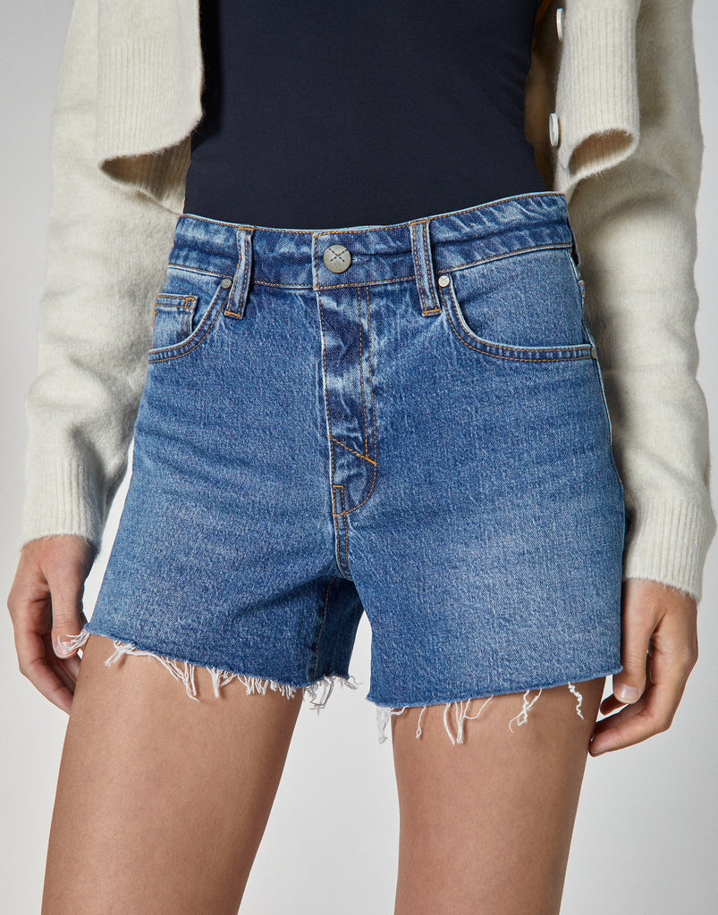 EMMA High-Rise Mom Short in Everlast – Unpublished Collection