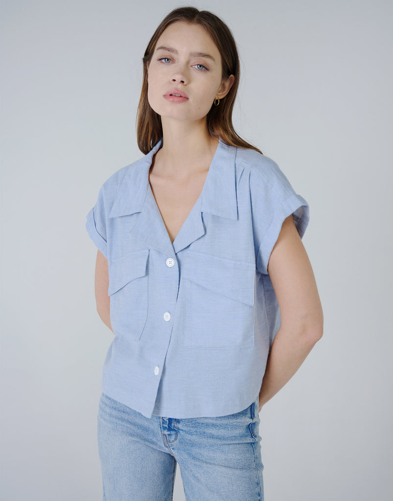 JORDYN Cuffed Dolman Sleeve Shirt in Prism – Unpublished Collection