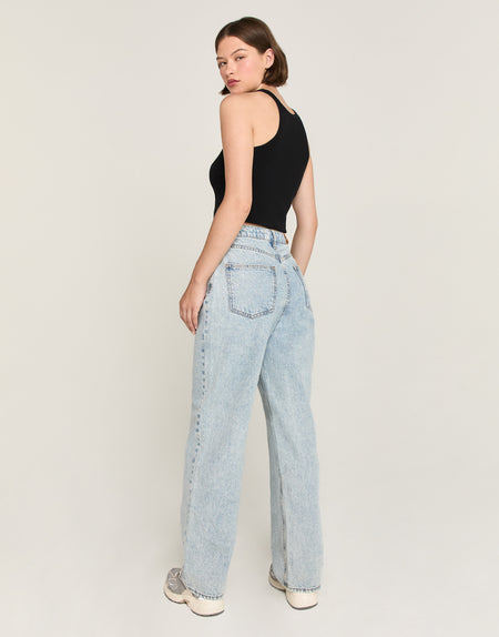 RUMI High-Rise Stacked Wide Leg in Lucid