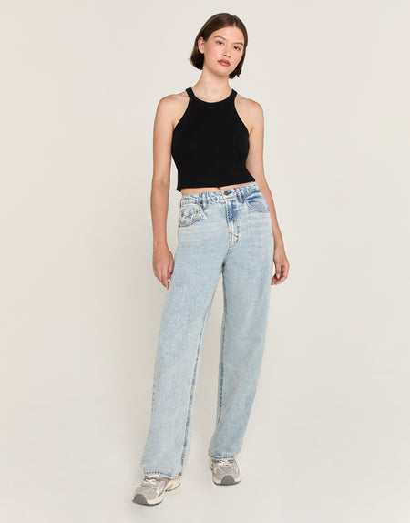 RUMI High-Rise Stacked Wide Leg in Lucid