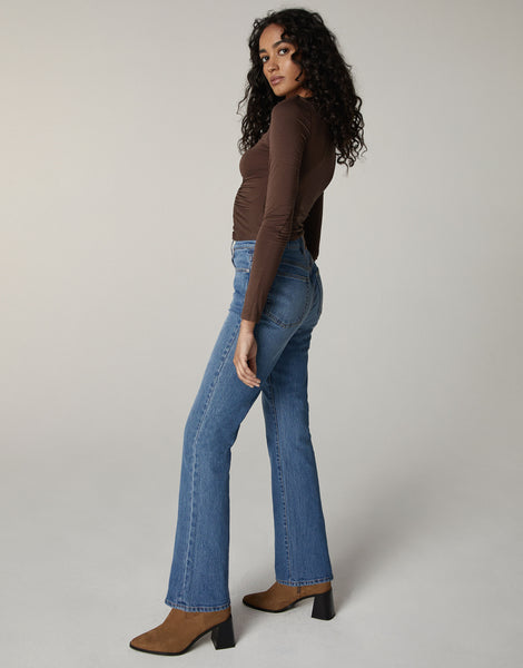 CHLOE High-Rise Slim Boot in Laurel Canyon