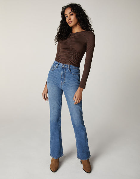 CHLOE High-Rise Slim Boot in Laurel Canyon