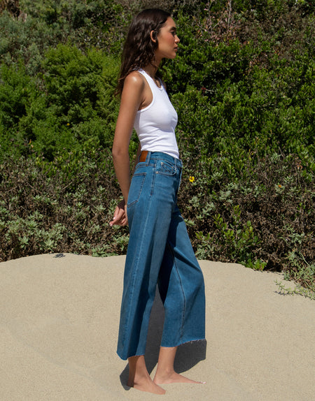 GRETA Mid-Rise Cropped Wide Leg in Franklin
