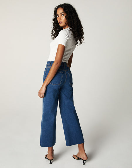 GRETA Mid-Rise Cropped Wide Leg in San Vicente