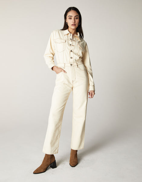 SIMONE Jumpsuit in Stone