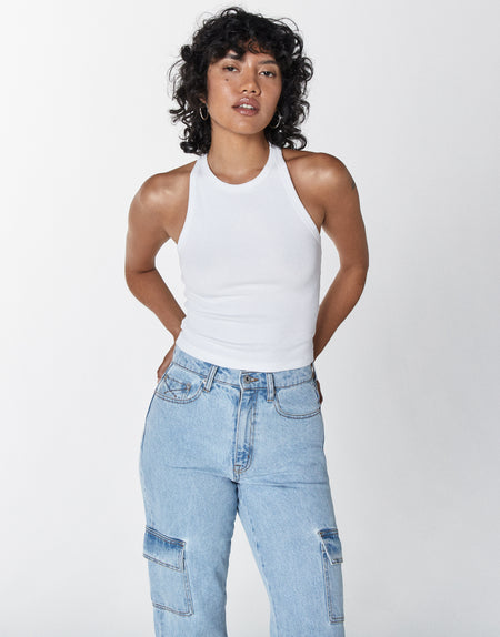 JOLENE High-Rise Cargo Relaxed Flare in Echo Park