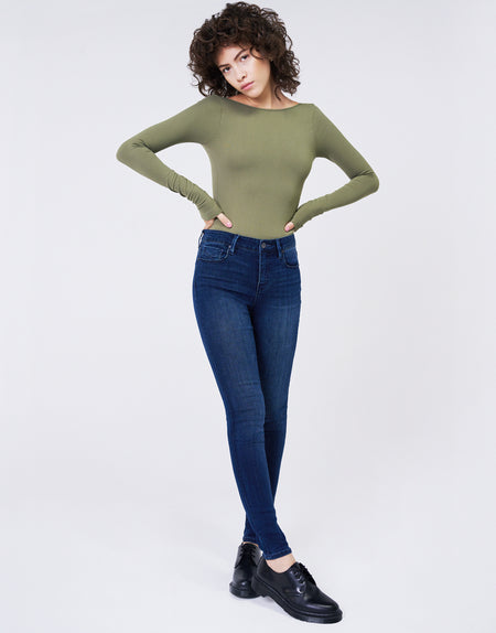 KORA Mid-Rise Skinny in Blue Star
