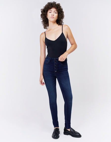 ELLA Sky High-Rise Skinny in Darkstar