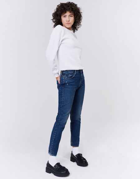 DEBBIE Step-Mom High Rise Slim Fit in Nightsky