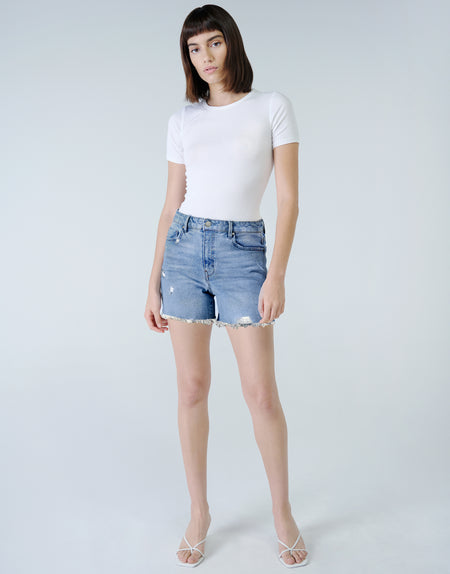EMMA High Rise Mom Short in Beam