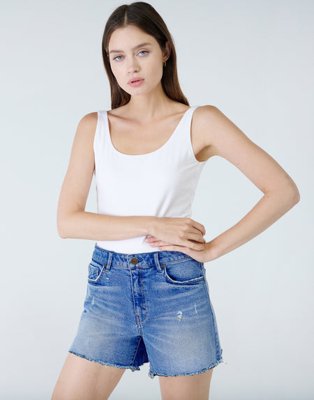 EMMA High Rise Mom Short in Trance