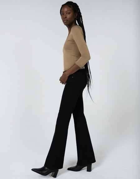 JANET Mid Rise Flare in Shade